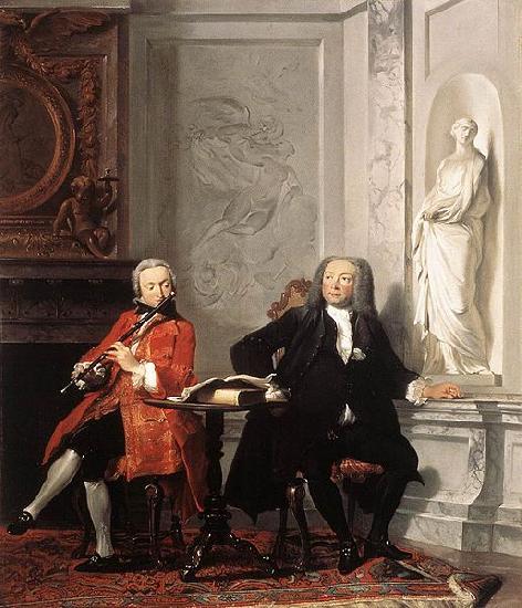 TROOST, Cornelis Jeronimus Tonneman and his Son oil painting picture